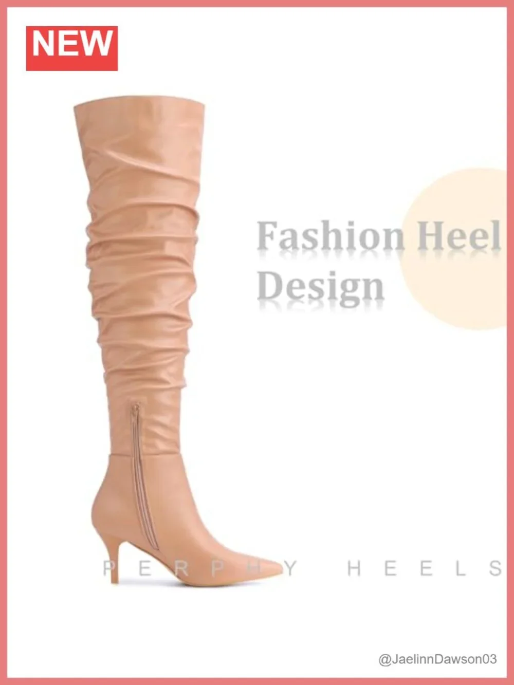 Faux Leather Slouch Over the Knee Stiletto Heel Boots Pointed Toe Zip